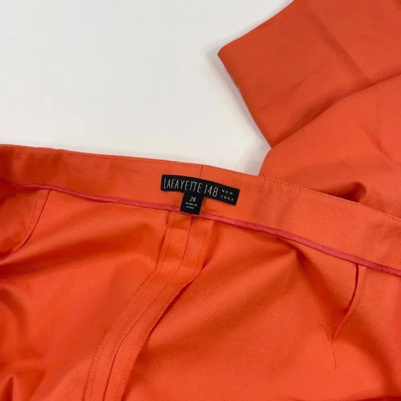 Lafayette 148 Cropped Orange Pants 24W - Picture 5 of 12